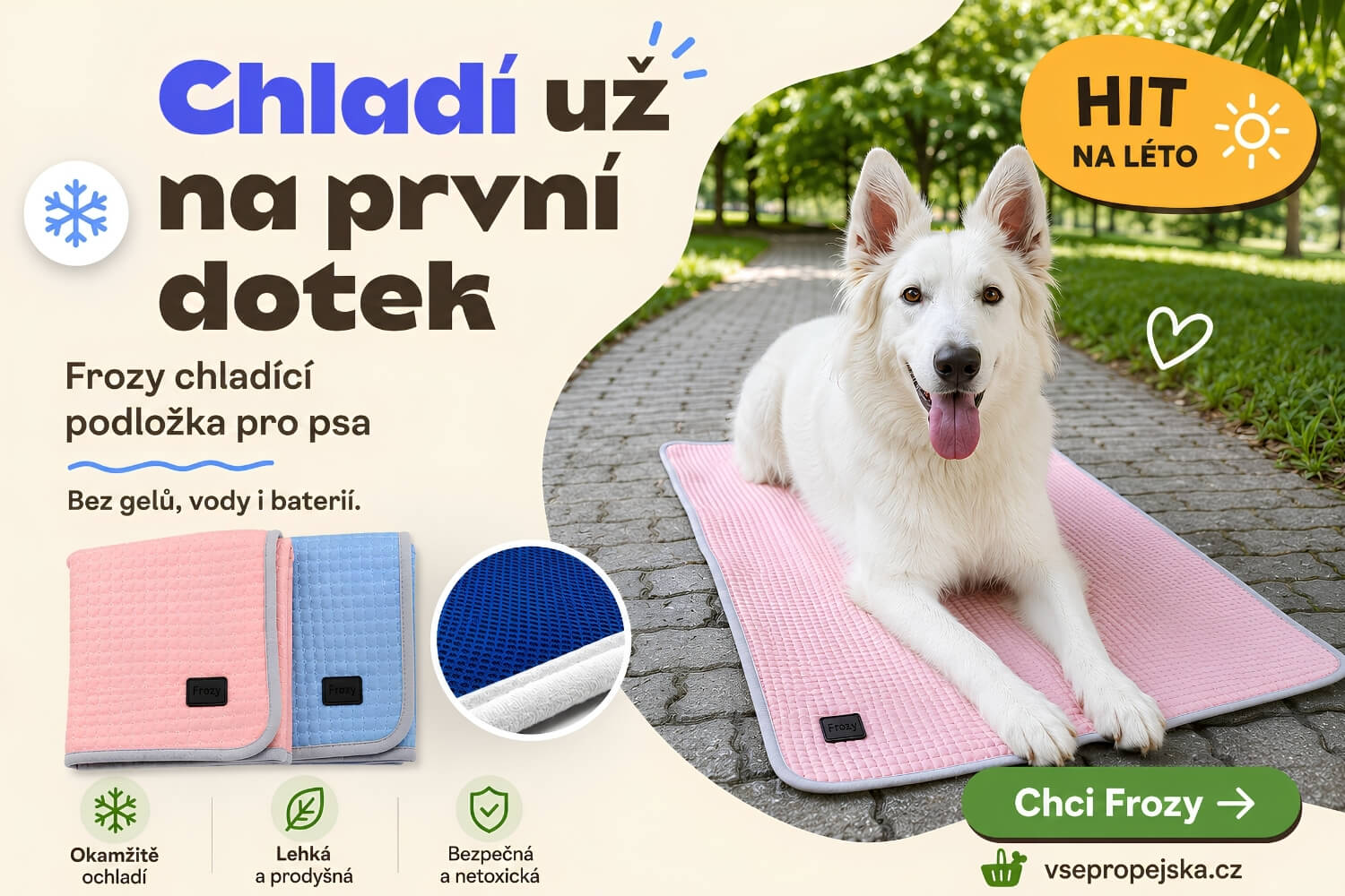 Chladící podložka pro psa - vsepropejska.cz