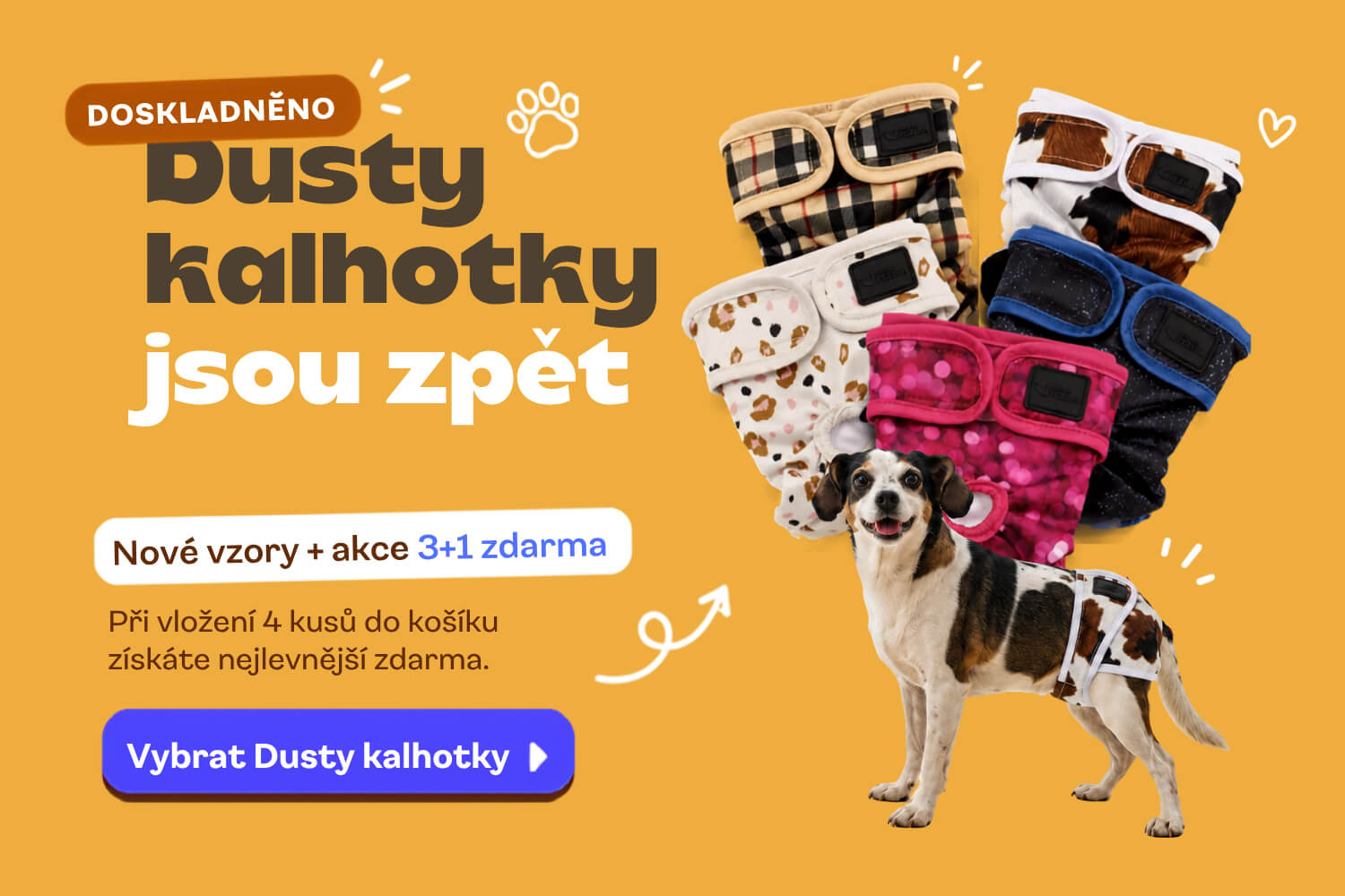 Hárací kalhotky dusty - vsepropejska.cz