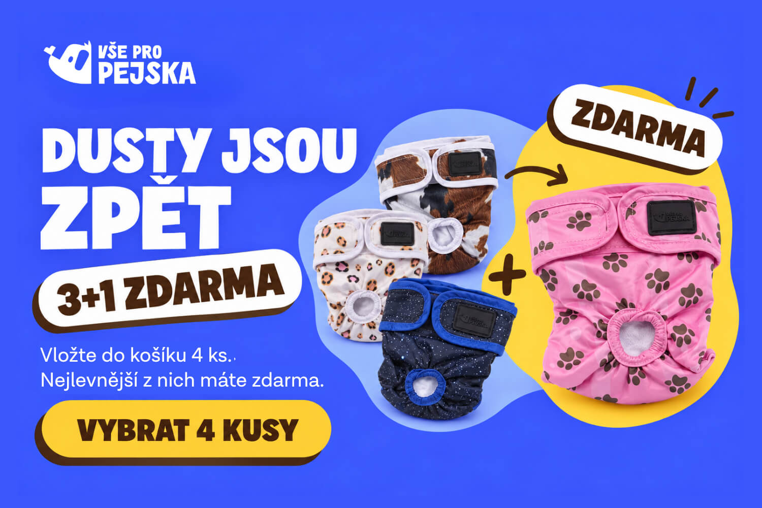 Hárací kalhotky pro psy - vsepropejska.cz