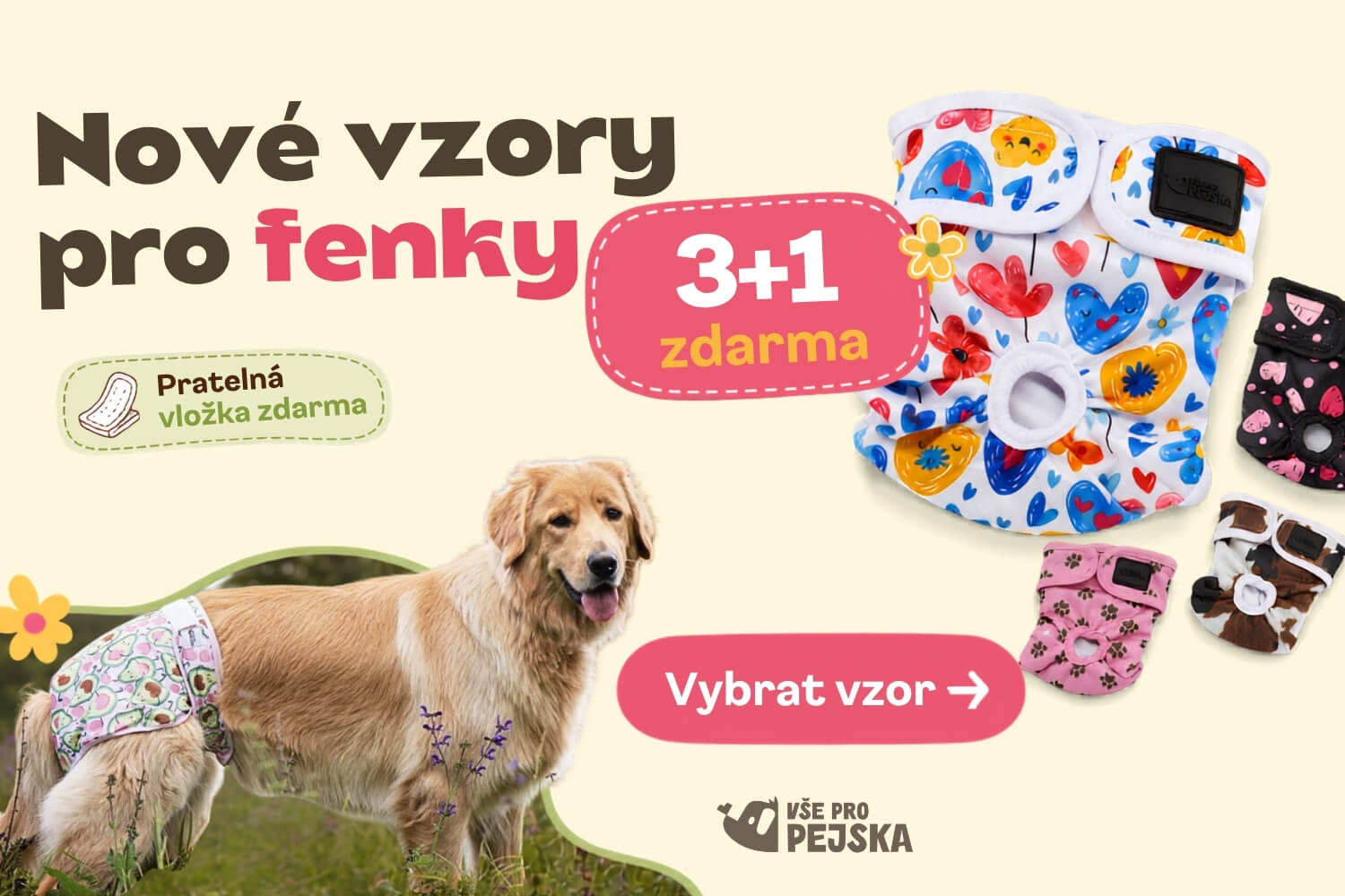 Hárací kalhotky pro psy - vsepropejska.cz