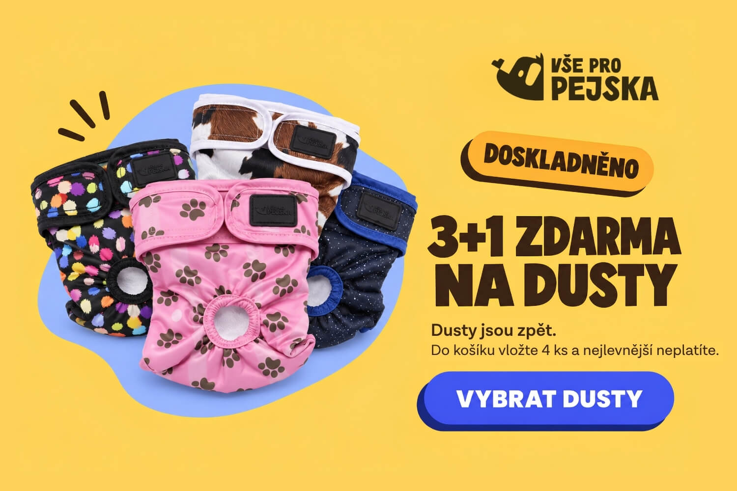Kalhotky pro psy - vsepropejska.cz