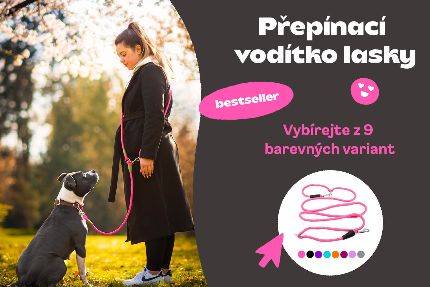 Vodítka pro psy - vsepropejska.cz