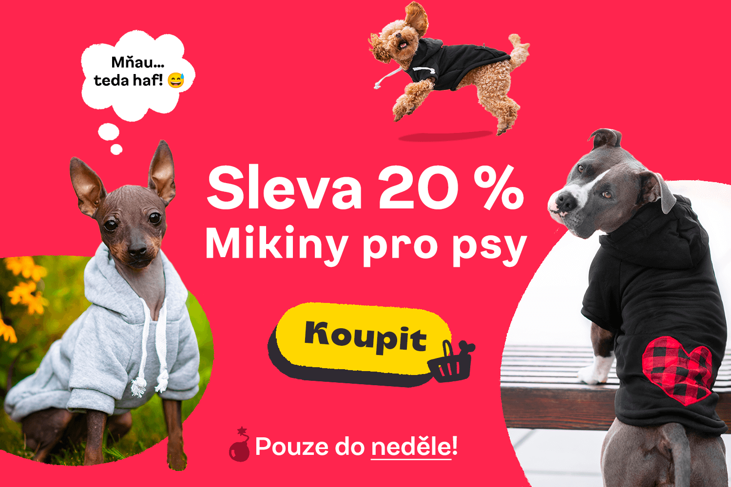 Mikiny pro psy - vsepropejska.cz
