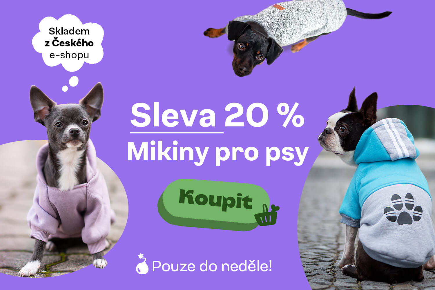 Mikiny pro psy - vsepropejska.cz