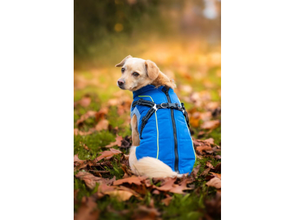 Stuart černý obleček pro psa na zip - vsepropejska.cz