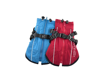 Aero zimní bunda pro psa s postrojem - bundy pro psy - vsepropejska.cz