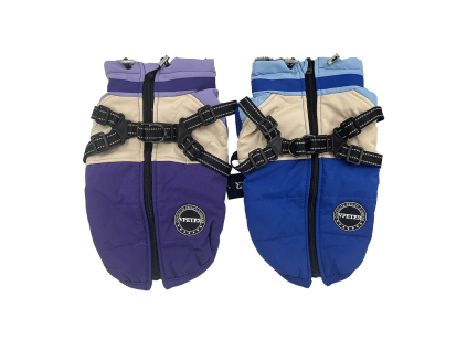 Nexo zimní bunda pro psa na ZIP (Barva Modrá, Délka zad psa 45, Obvod hrudníku 52 - 60 cm)