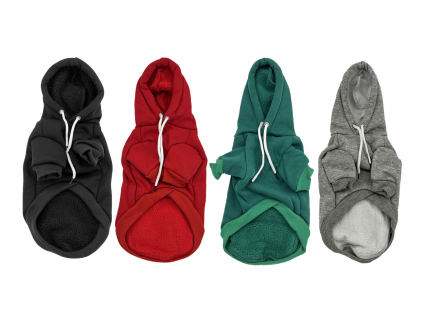 Cotex bavlněná mikina pro psa s poutkem (Barva Zelená, Délka zad psa 36, Obvod hrudníku 48 - 52 cm)