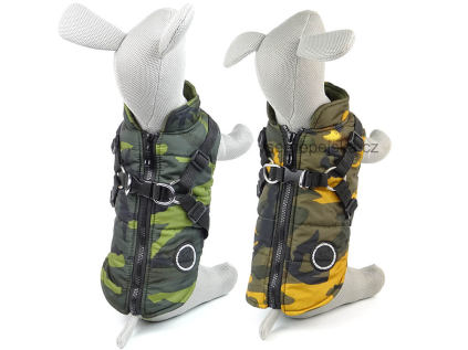 Soldier maskáčová bunda pro psa na ZIP - oblečky pro psy - vsepropejska.cz