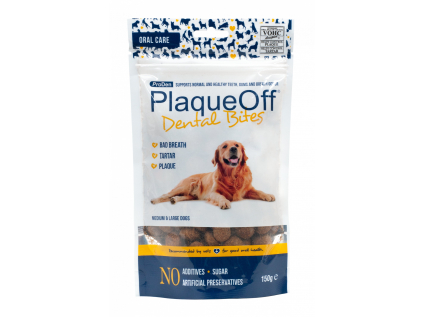 PlaqueOff™ dentální pamlsky pro psy a kočky | 150g - vsepropejska.cz