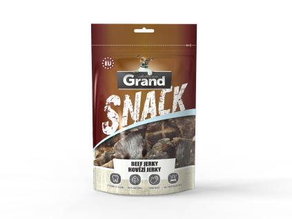 Grand deluxe snack hovězí jerky pro psa | 100g - vsepropejska.cz