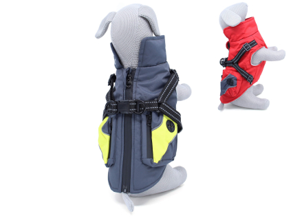 Tandor zimní bunda pro psa s postrojem - zimní bunda pro psa - vsepropejska.cz