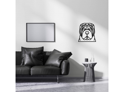 Šarpej dřevěná dekorace na zeď - dekorace na zeď - vsepropejska.cz