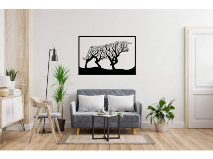 Strom života býk dekorace na zeď - vsepropejska.cz