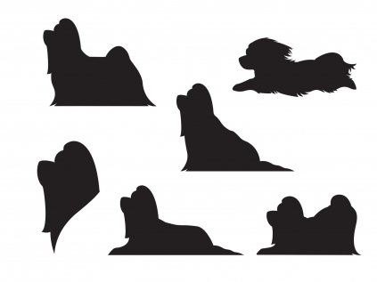 Shih-tzu 2 dřevěná dekorace na zeď - vsepropejska.cz