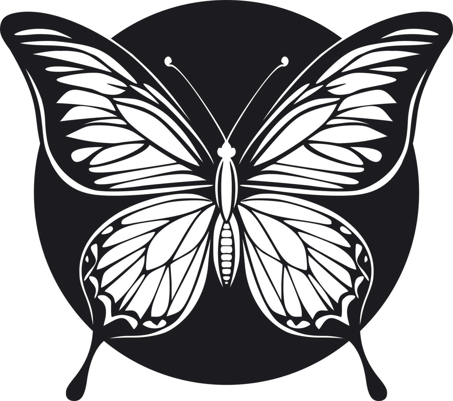 Levně Motýl dekorace na zeď 10 Rozměr (cm): 38 x 34, Dekor: Černá