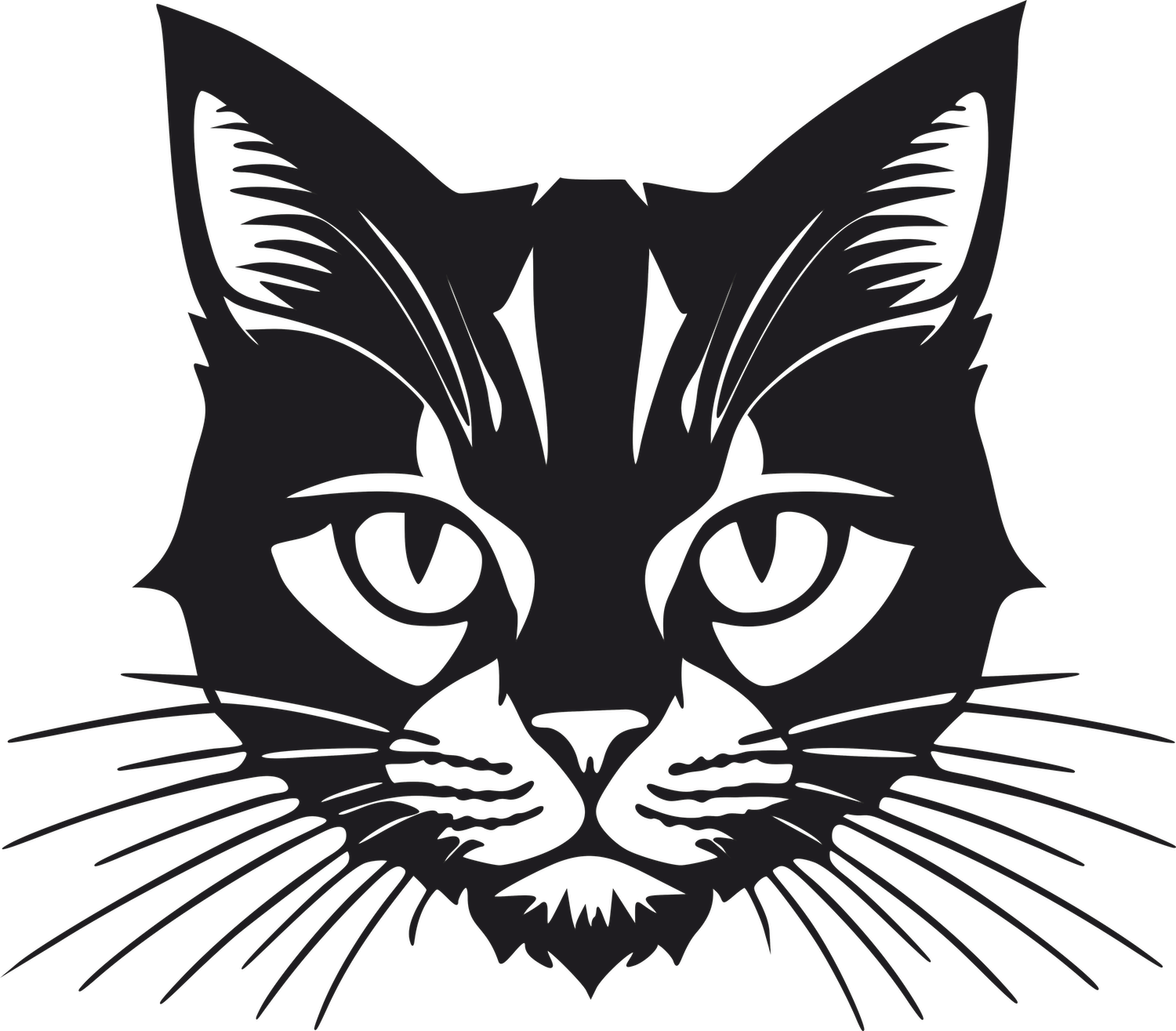 Levně 3D samolepka na zeď ze dřeva kočka 2 Rozměr (cm): 38 x 33, Dekor: Černá