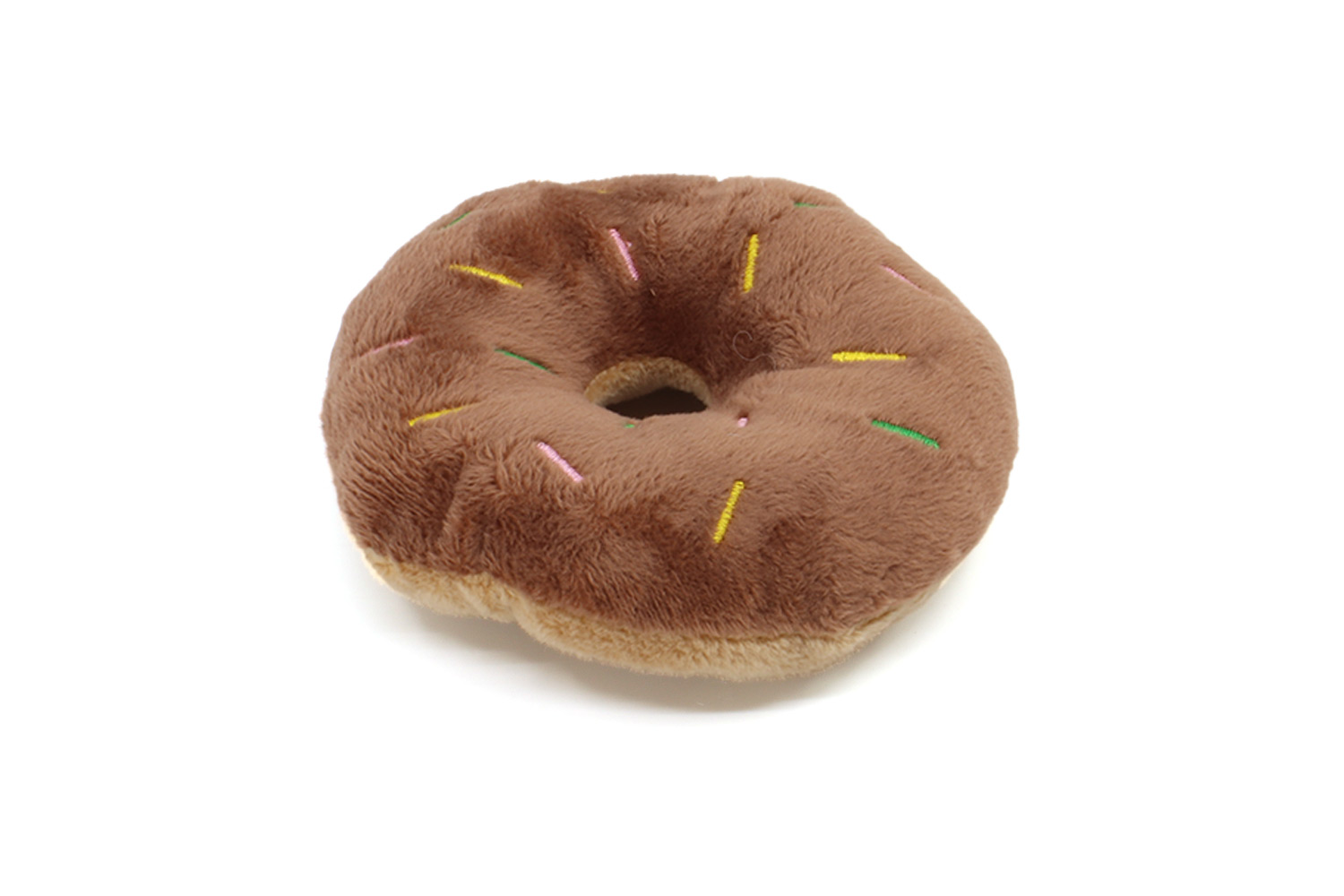 Levně Homer plyšový donut pro psa | 10 cm Barva: Hnědá