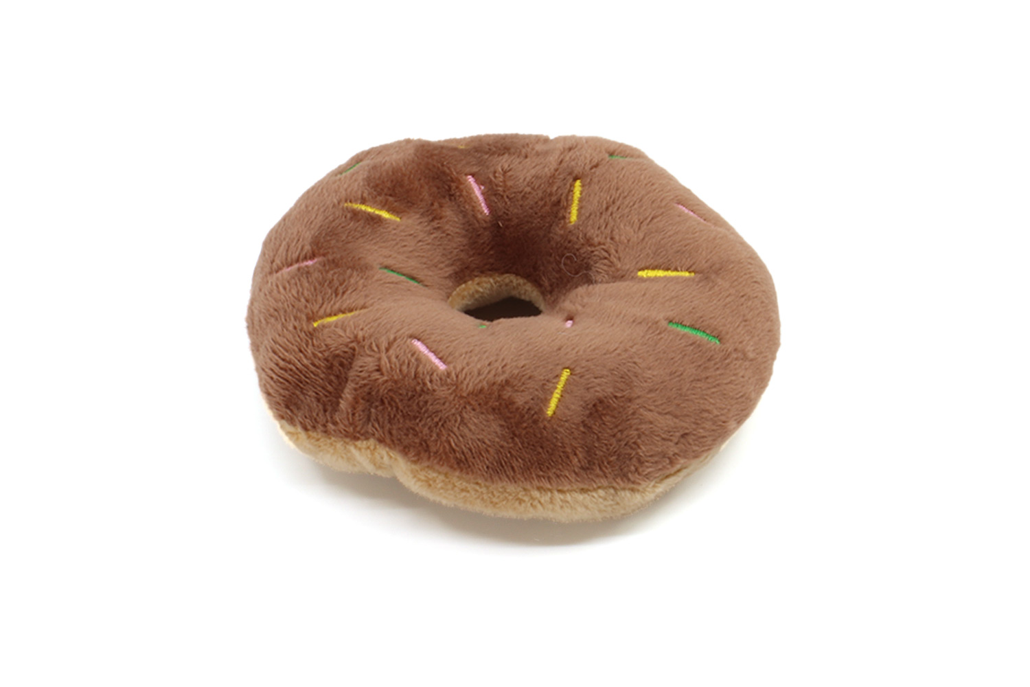 Vsepropejska Domůr plyšový donut pro psa | 10 cm Barva: Hnědá
