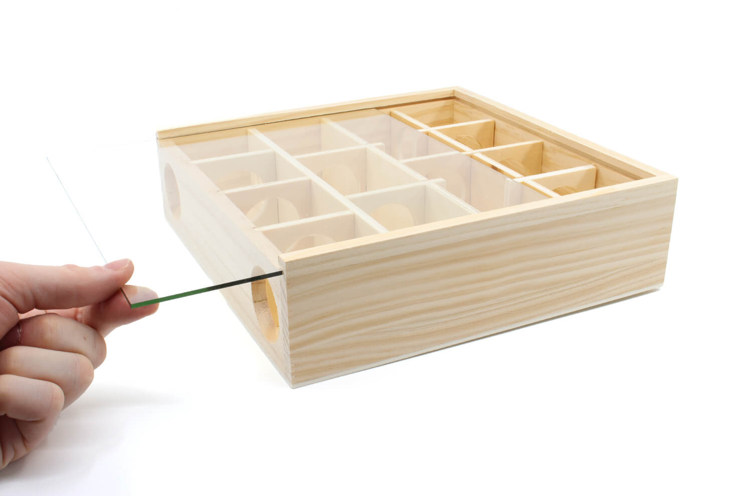 Vsepropejska Flopsy dřevěné bludiště pro hlodavce Rozměr (cm): 24,5 x 24,5