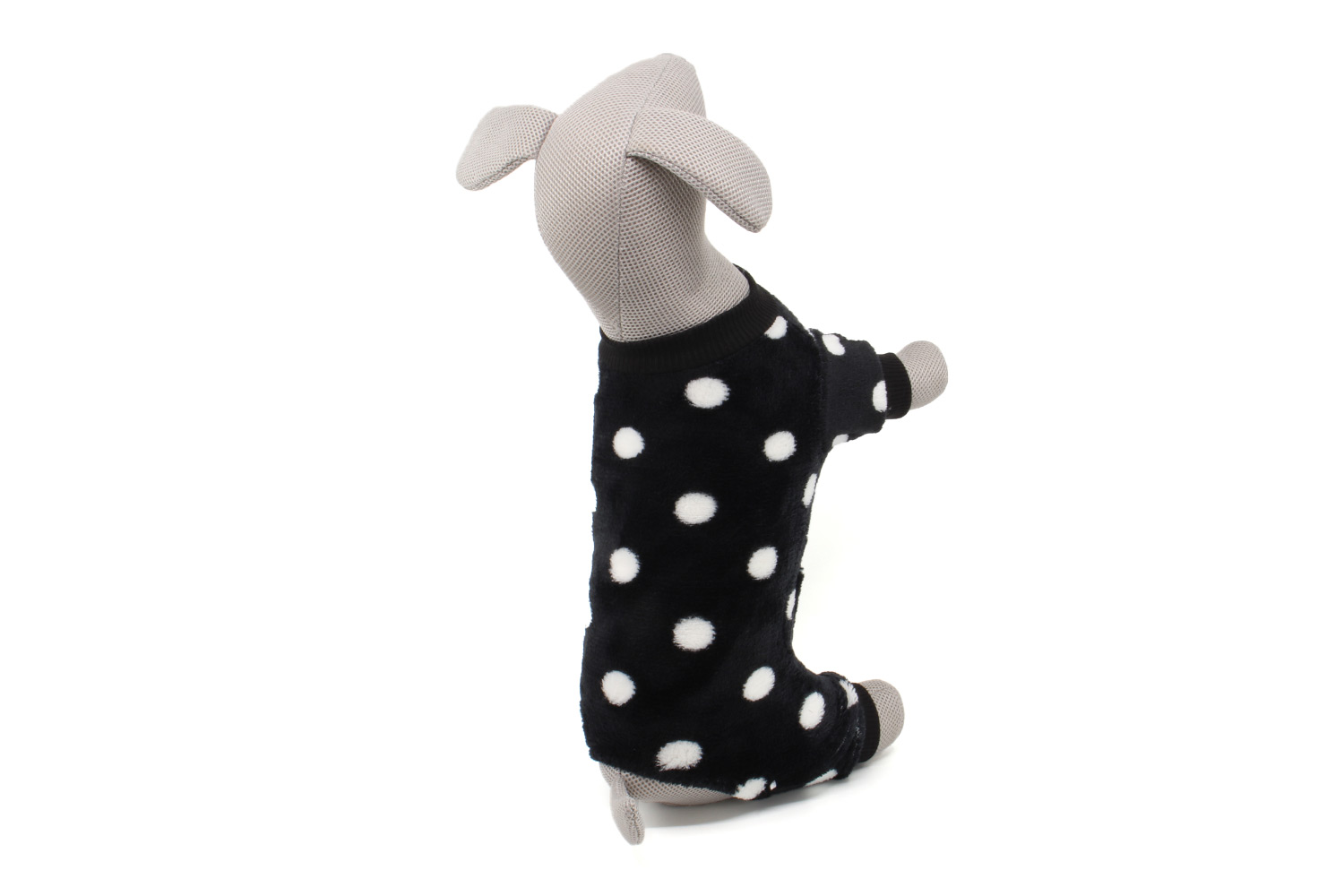 Vsepropejska Dolfi fleecová pyžamo pro psa Barva: Černá, Délka zad (cm): 39, Obvod hrudníku: 50 - 55 cm