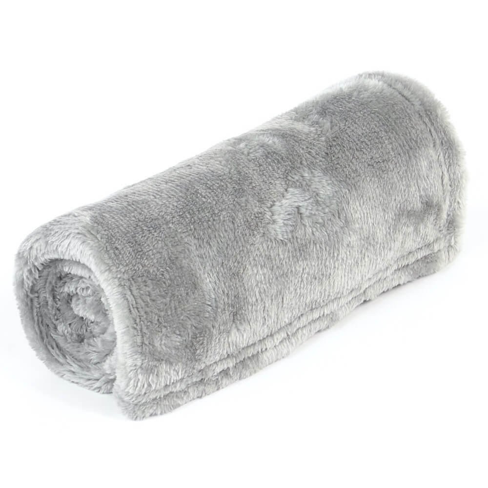 Vsepropejska Ella cementově šedá fleecová deka pro psa Barva: Šedá, Rozměr (cm): 70 x 50