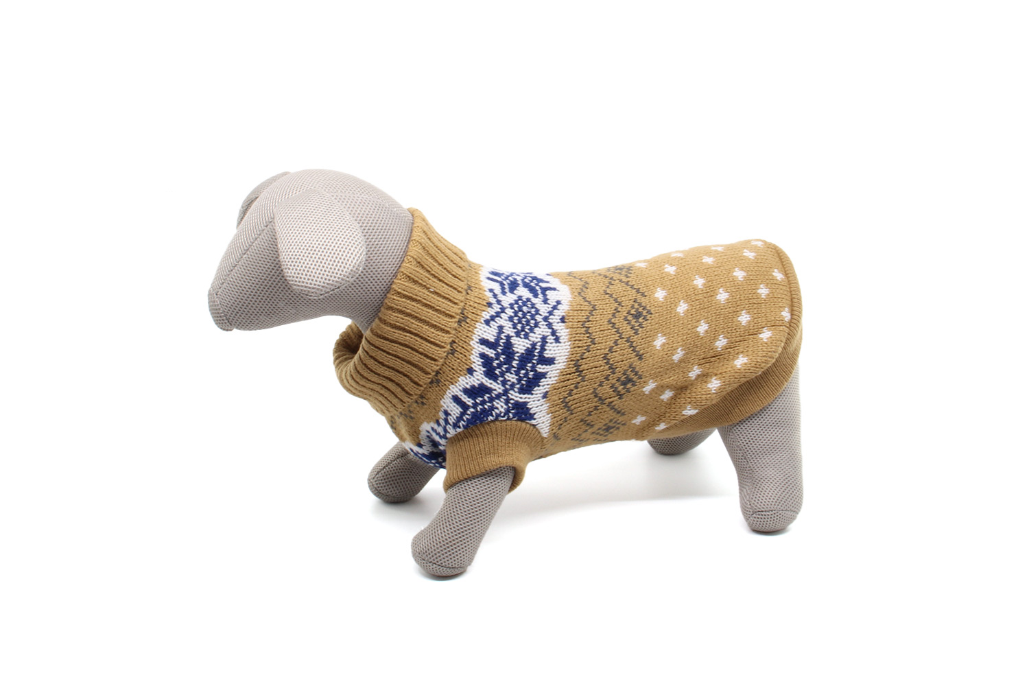 Vsepropejska Caramel zimní svetr pro psa Barva: Béžová, Délka zad (cm): 28-30, Obvod hrudníku: 30 - 40 cm