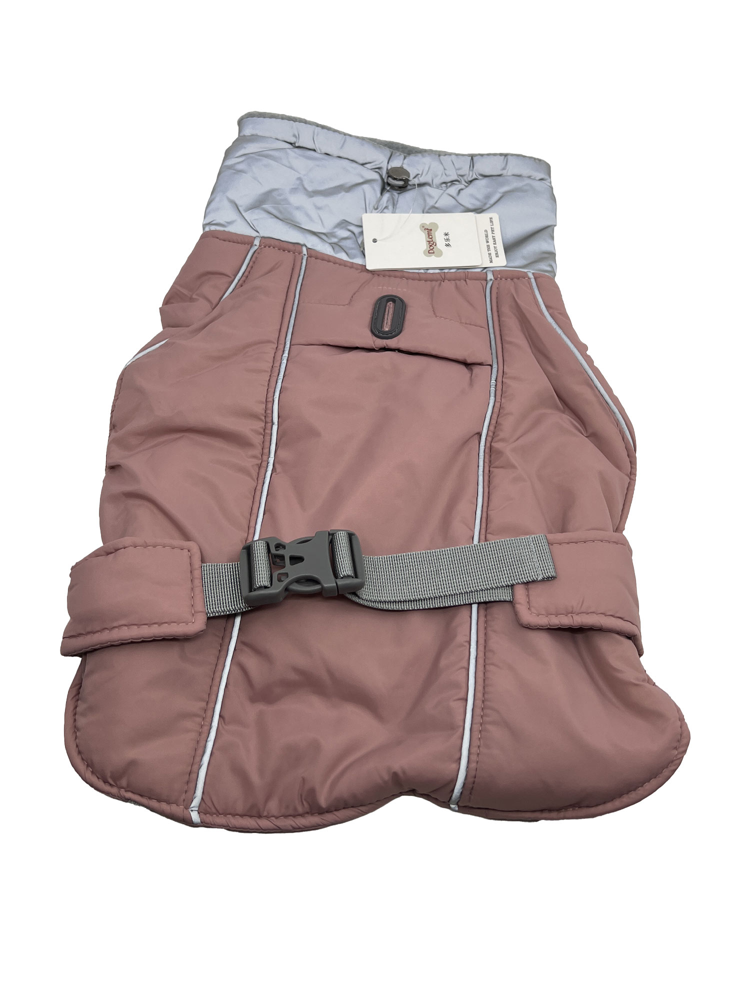 Vsepropejska Rosa zimní bunda pro psa Barva: Růžová, Délka zad (cm): 38, Obvod hrudníku: 52 - 68 cm