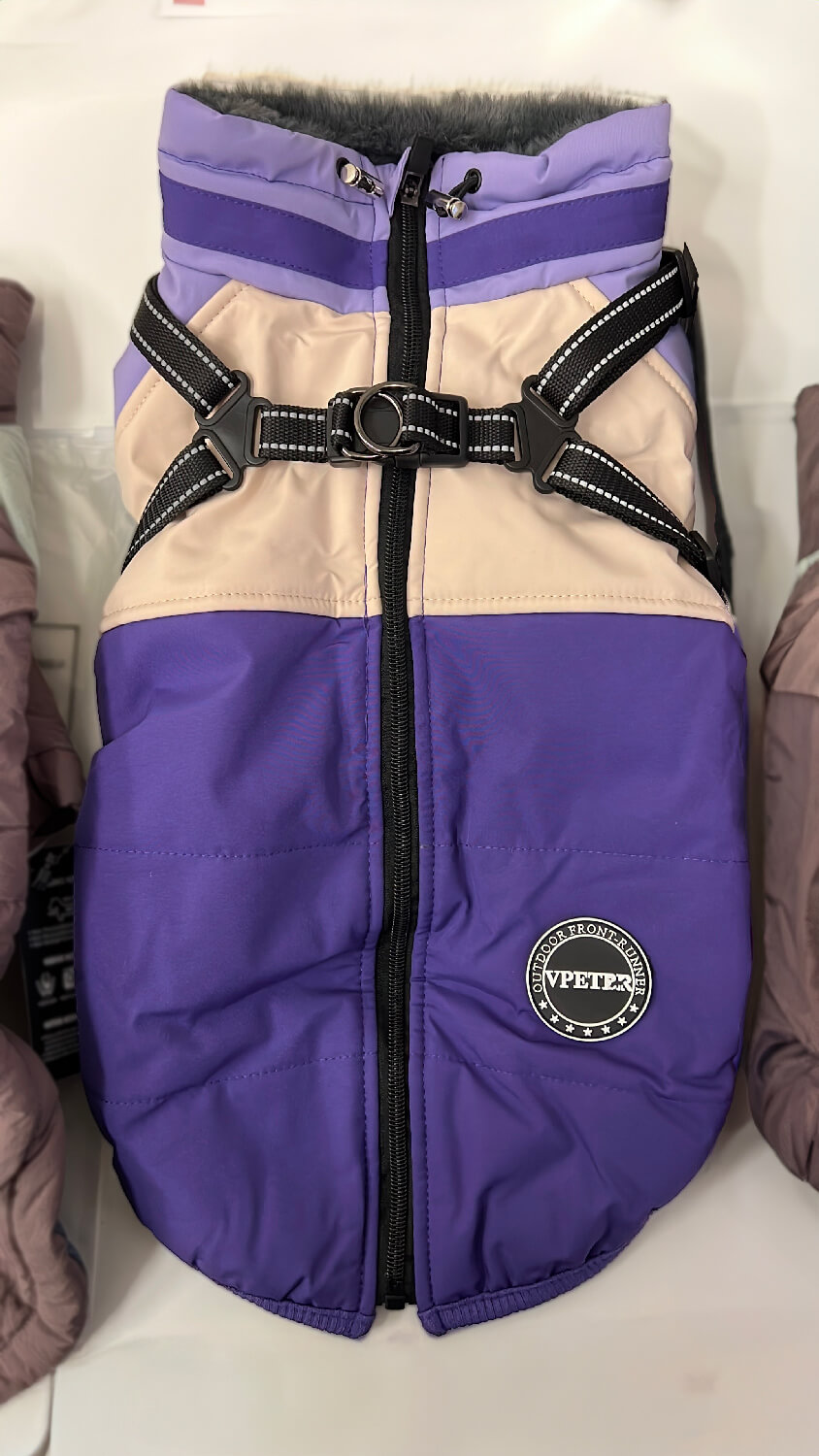 Vsepropejska Nexo zimní bunda pro psa na ZIP Barva: Fialová, Délka zad (cm): 30, Obvod hrudníku: 36 - 42 cm