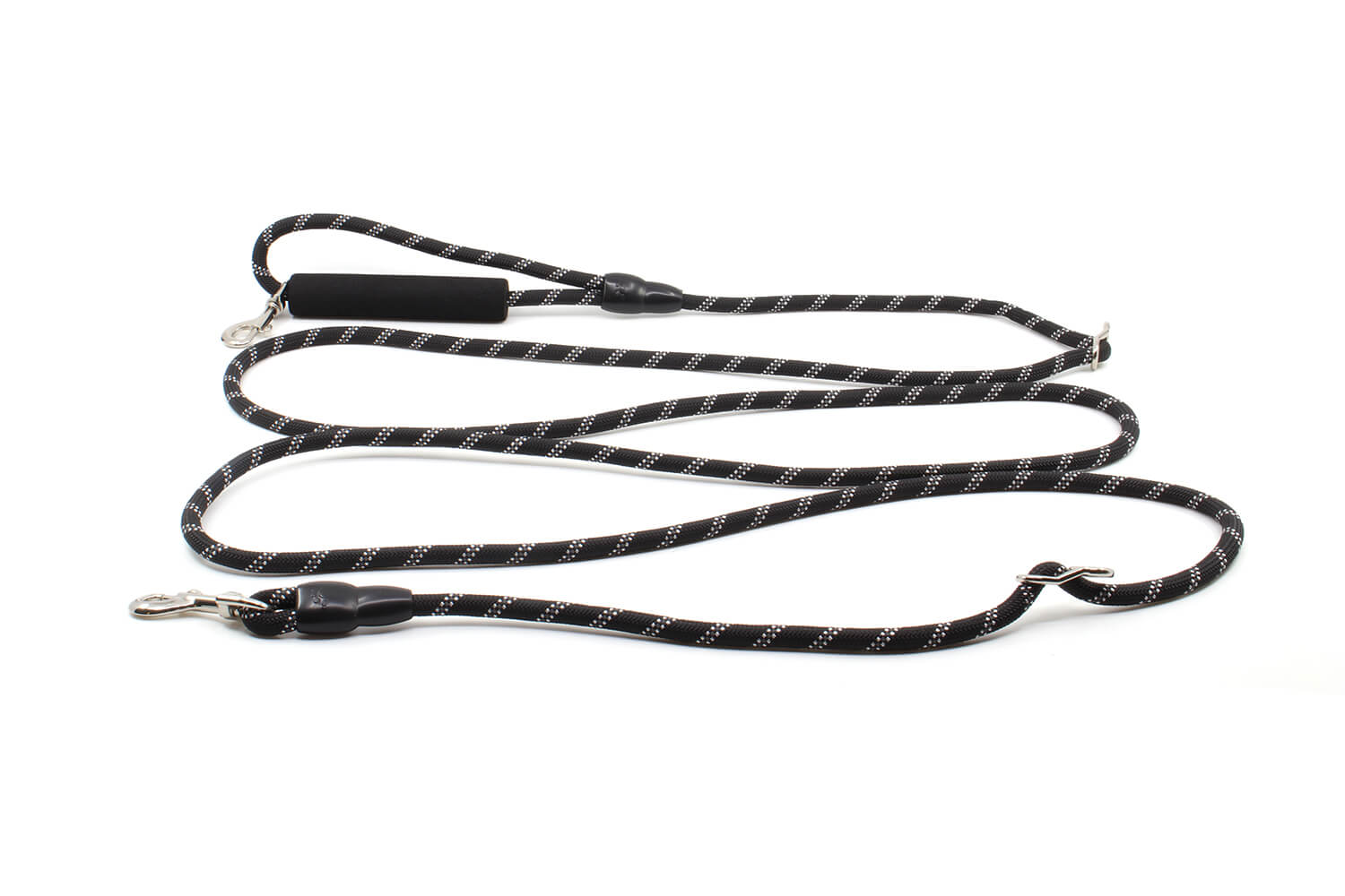 Přepínací vodítko Twist 3 m | lanové, reflexní Barva: Černá, Šířka vodítka: 0,8 cm