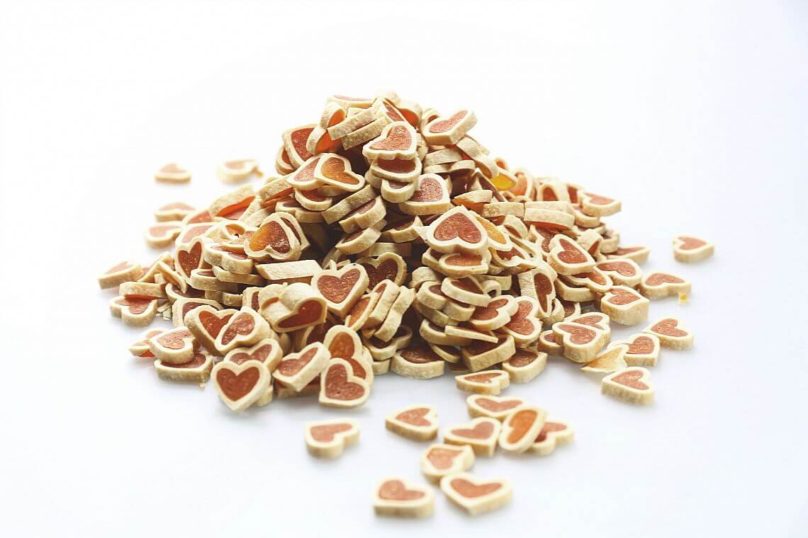 Perrito srdíčka pro psy z kuřecího masa s rybou | 100g