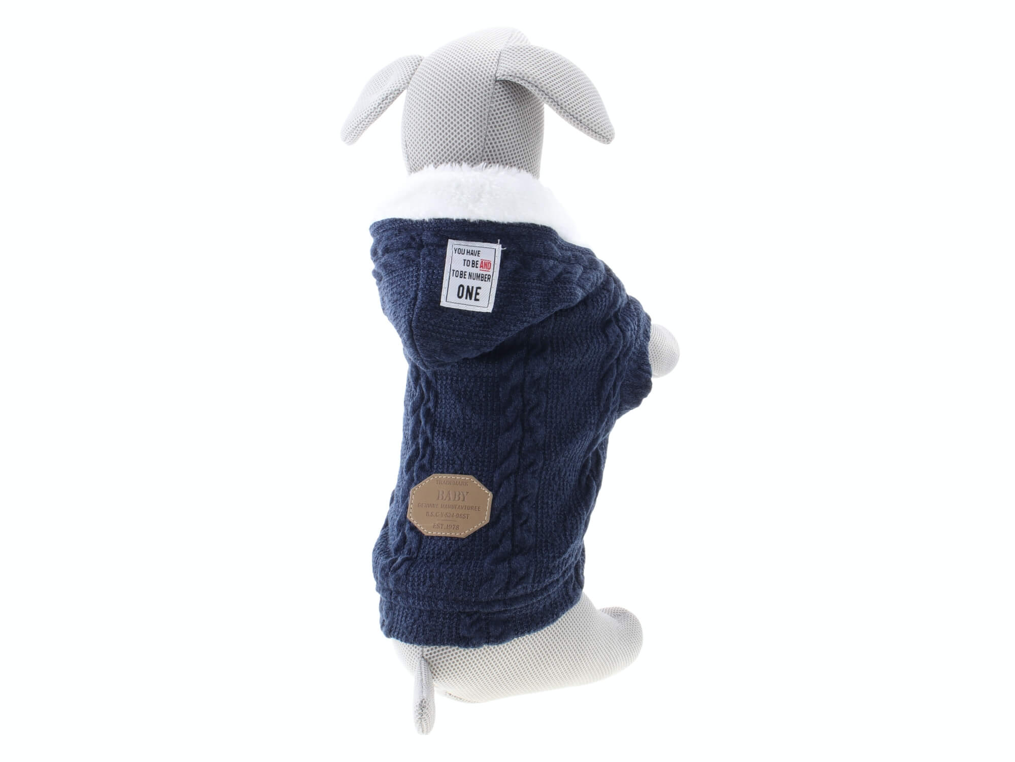 Levně Argo zateplený svetr pro psa Barva: Modrá, Délka zad (cm): 31, Obvod hrudníku: 44 - 56 cm