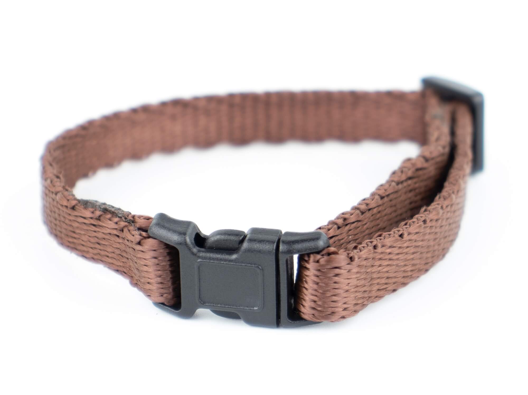 Vsepropejska Classic obojek pro psa | 19 - 44 cm tab Barva: Hnědá, Obvod krku: 26 - 37 cm