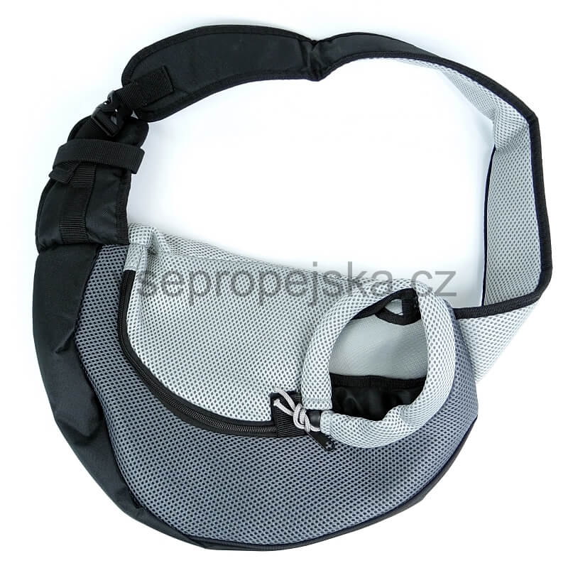 Vsepropejska Travel šedá taška pro psa přes rameno Dle váhy psa: do 2 kg