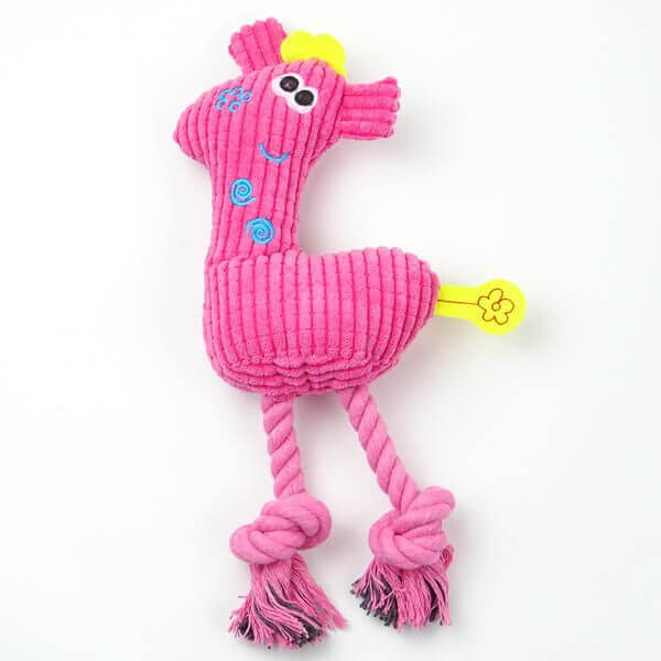 Vsepropejska Giraffe plyšová žirafa pro psa | 21 cm Barva: Růžová