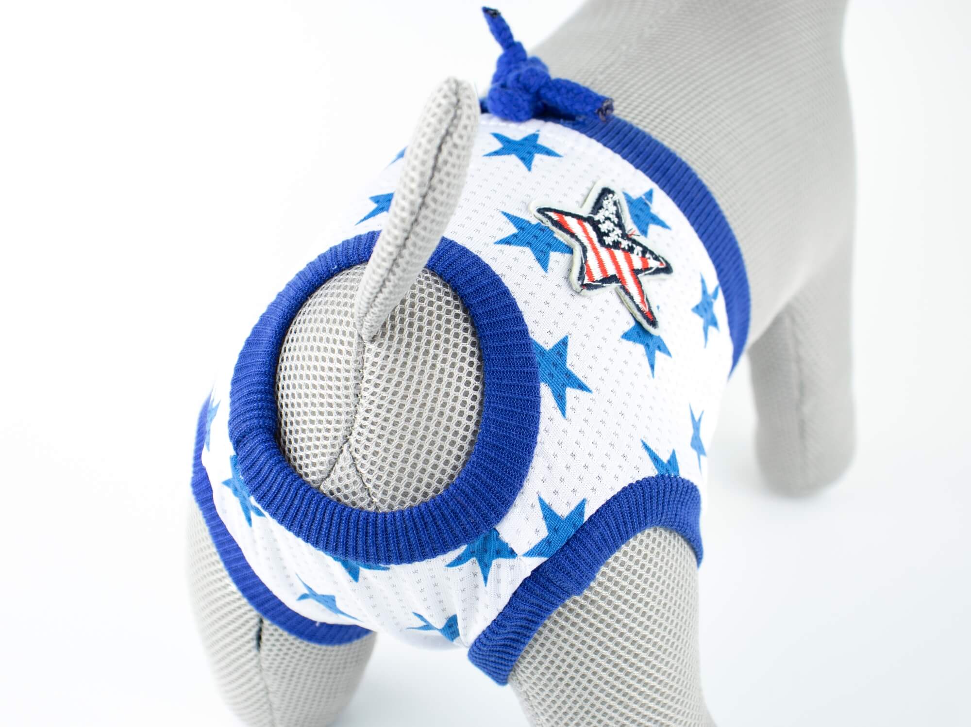 Levně Absorb modré hárací kalhotky pro psa s hvězdičkami Obvod slabin (cm): 43 - 58