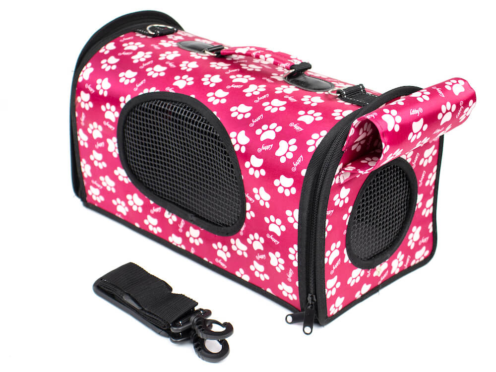 Vsepropejska Happy taška pro psa Barva: Tmavě růžová, Dle váhy psa: do 3 kg