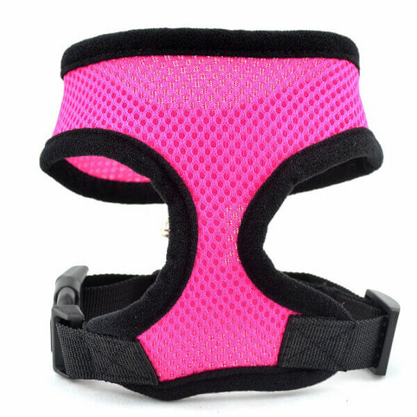 Vsepropejska Airy růžové kšíry pro psa | 23 – 59 cm Barva: Růžová, Obvod hrudníku: 23 - 31 cm