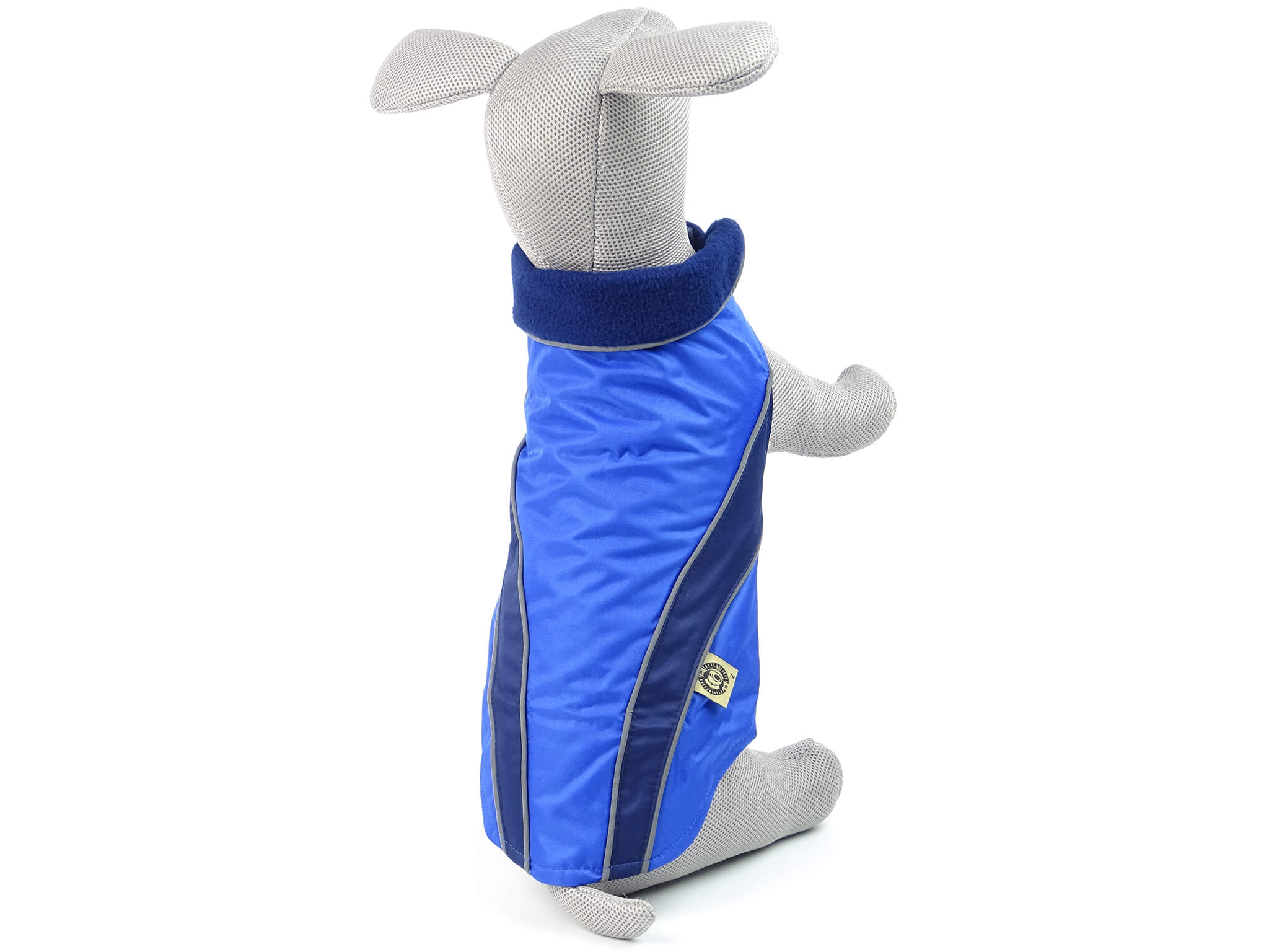 Vsepropejska Collar bunda pro psa s reflexními prvky Barva: Modrá, Délka zad (cm): 33, Obvod hrudníku: 42 - 52 cm