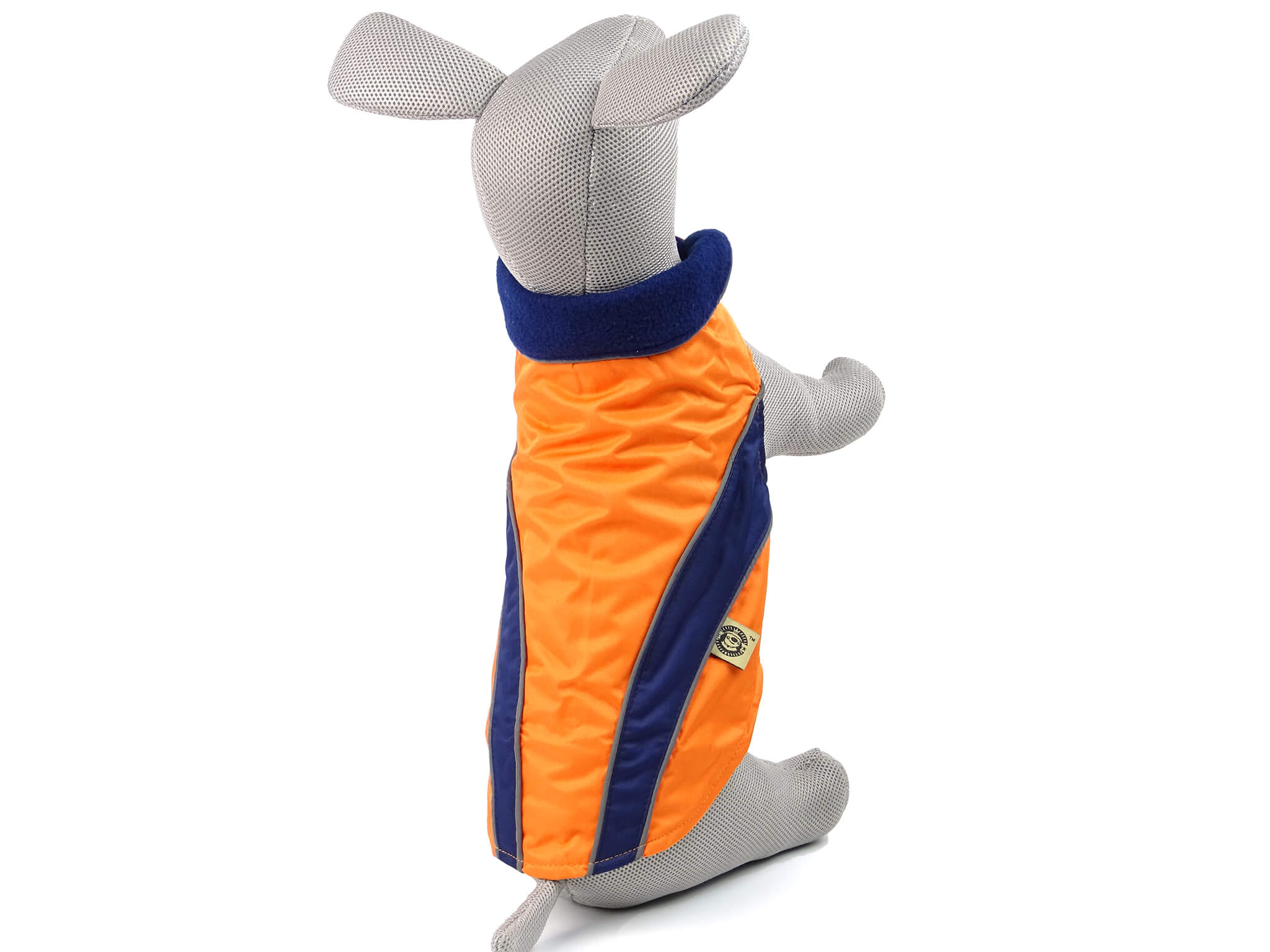 Vsepropejska Collar bunda pro psa s reflexními prvky Barva: Oranžová, Délka zad (cm): 38, Obvod hrudníku: 43 - 56 cm