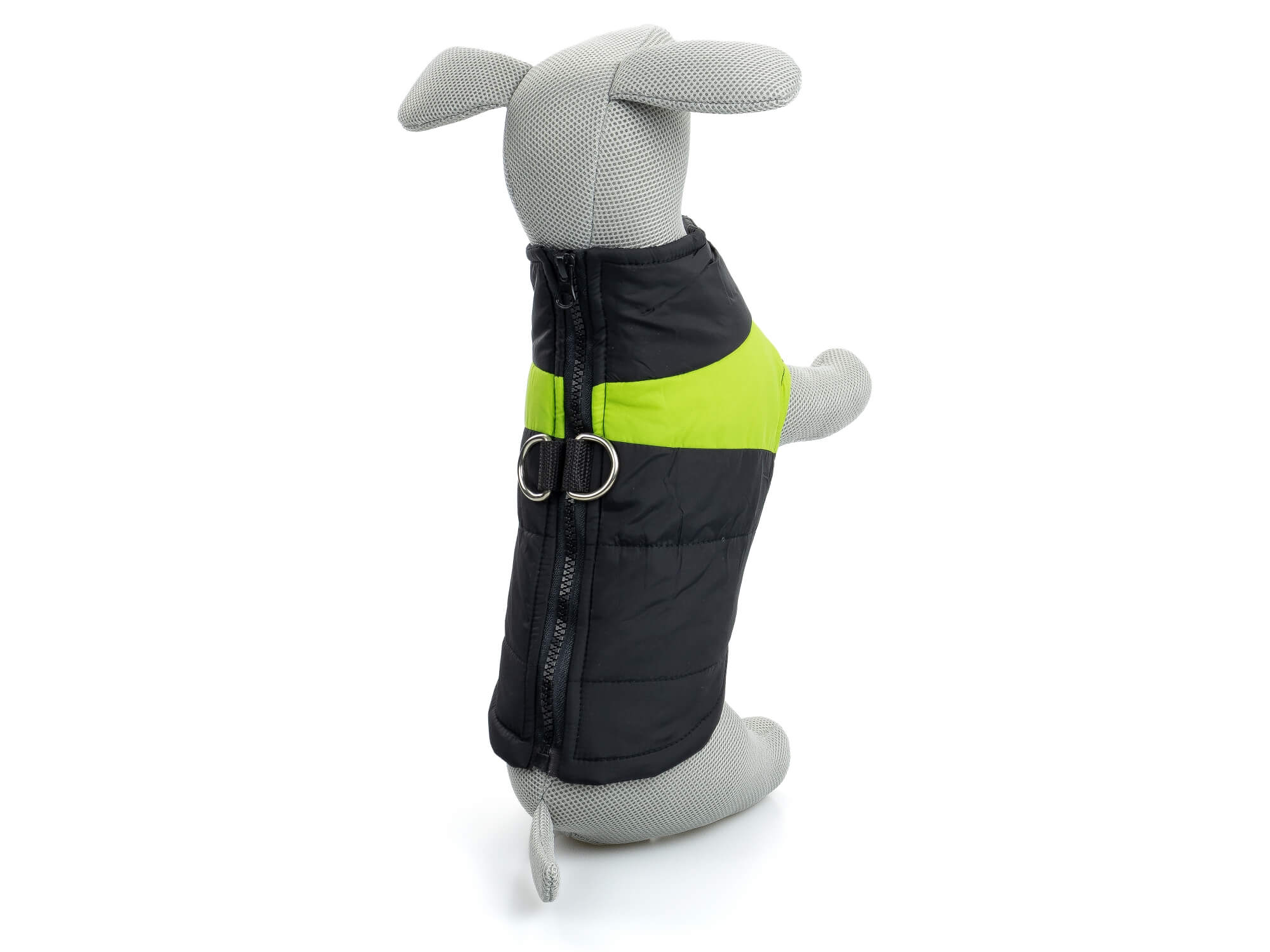 Vsepropejska Slim-rainy obleček pro psa na zip Barva: Černo-zelená, Délka zad (cm): 26, Obvod hrudníku: 30 - 35 cm