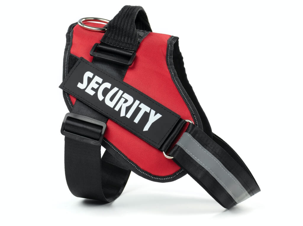 Vsepropejska Security červený postroj pro psa | 51 – 115 cm Barva: Červená, Obvod hrudníku: 51 - 66 cm
