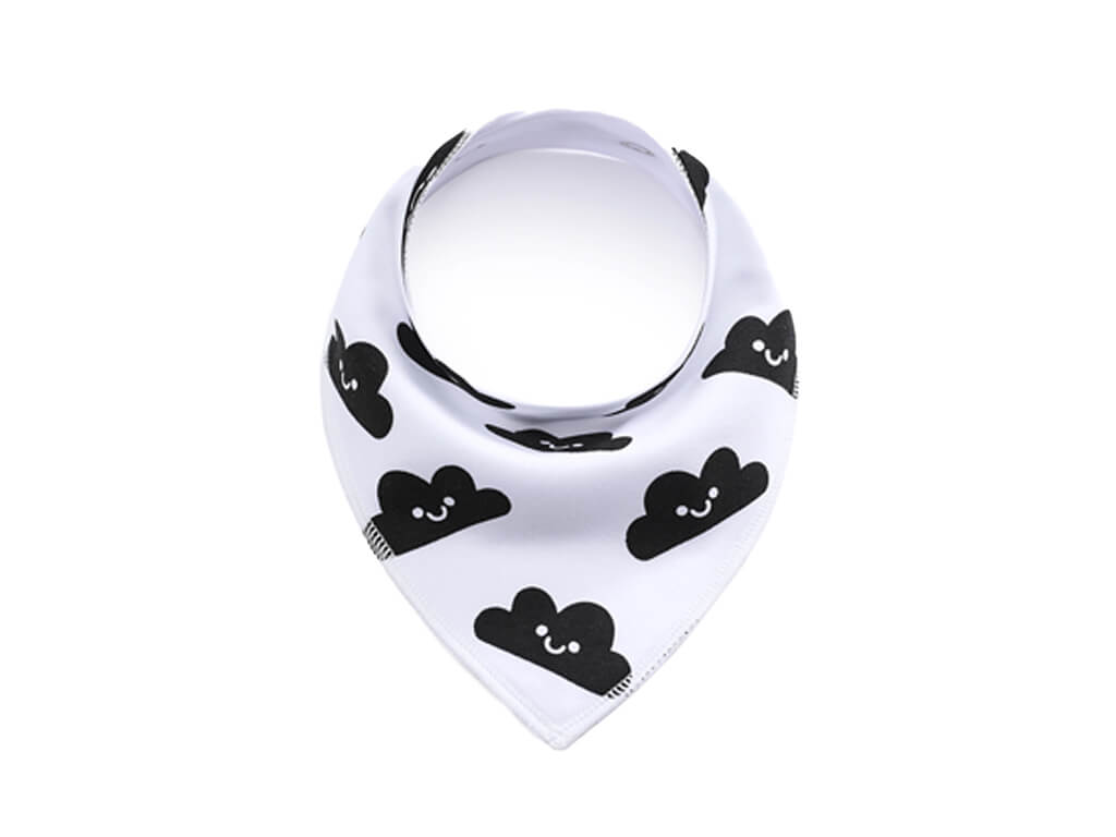 Levně Cloud bílo-černý šátek pro psa s obláčkem
