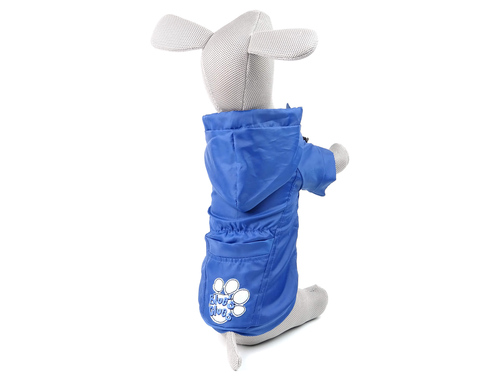 Levně Cloudy pláštěnka pro psa s kapucí Barva: Modrá, Délka zad (cm): 40, Obvod hrudníku: 47 - 50 cm