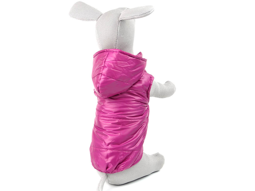 Vsepropejska Flavory bunda pro psa s odepinatelnou kapucí Barva: Růžová, Délka zad (cm): 22, Obvod hrudníku: 32 - 34 cm