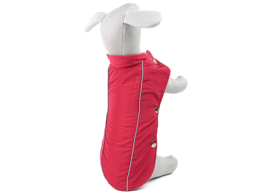 Levně Reflex zimní bunda pro psa Barva: Červená, Délka zad (cm): 49, Obvod hrudníku: 52 - 63 cm