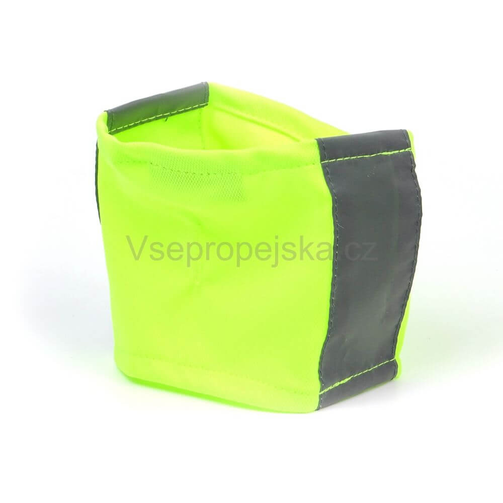 Vsepropejska Bold reflexní šátek pro psa Barva: Žlutá, Rozměr (cm): 24 - 29
