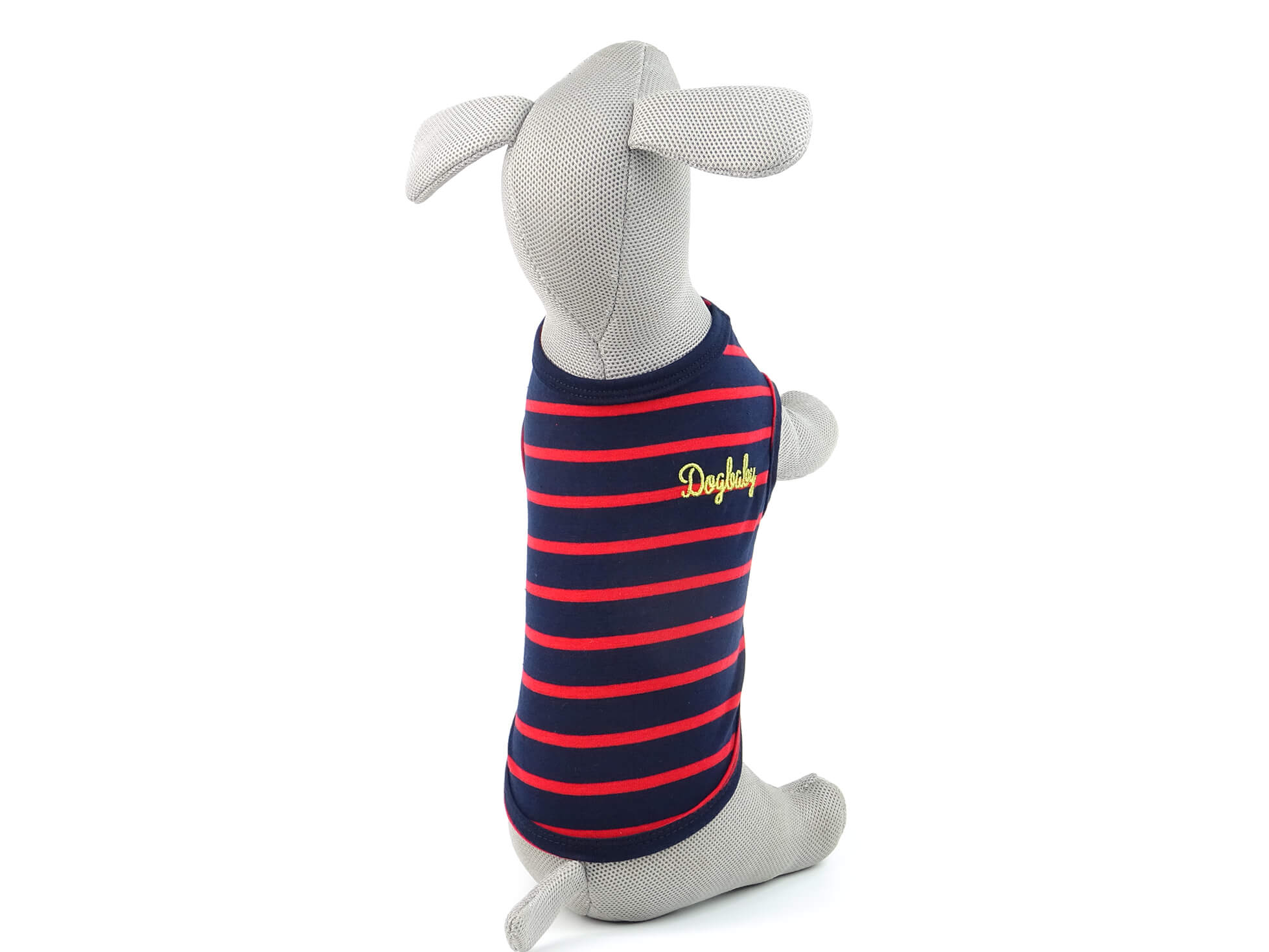 Vsepropejska GoldDog pruhované tričko pro psa Barva: Modro-červená, Délka zad (cm): 21, Obvod hrudníku: 30 - 33 cm