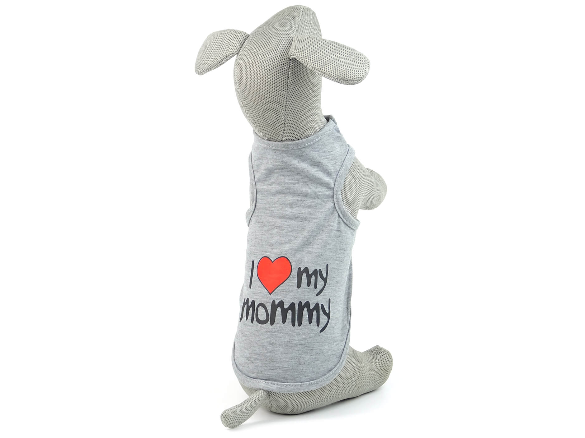Vsepropejska Mommy letní tričko pro psa Barva: Šedá, Délka zad (cm): 26, Obvod hrudníku: 34 - 37 cm