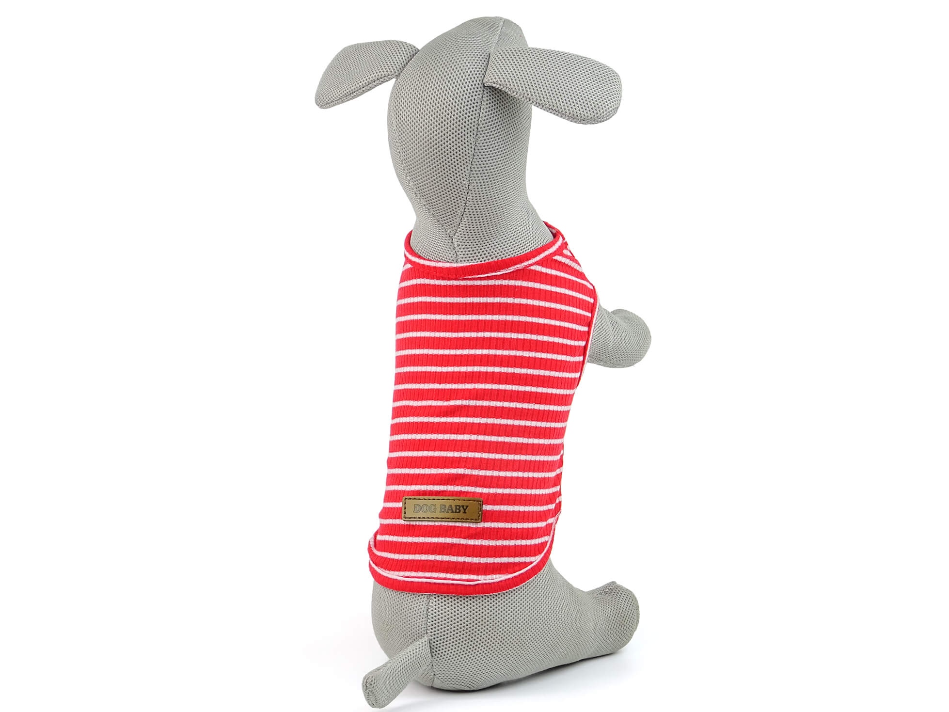 Vsepropejska Dog pruhované tričko pro psa Barva: Červená, Délka zad (cm): 21, Obvod hrudníku: 30 - 33 cm